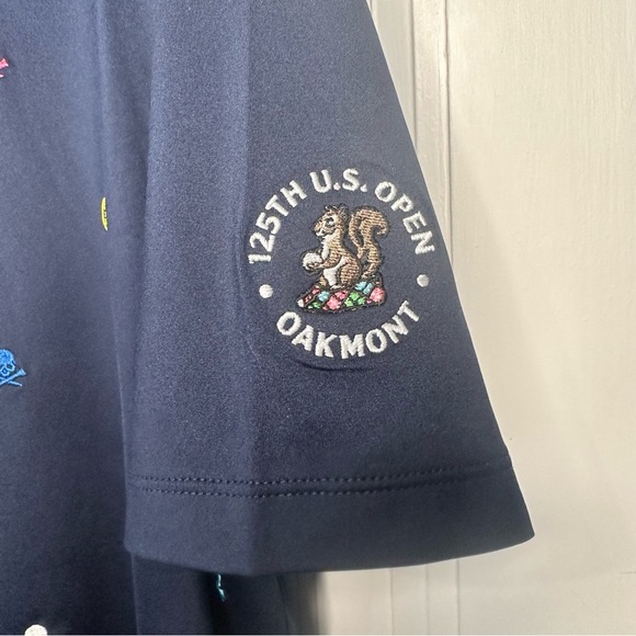 G/FORE Men's Embroidered Tech Jersey Polo 125th U.S. open Oakmont polo - Picture 3 of 10